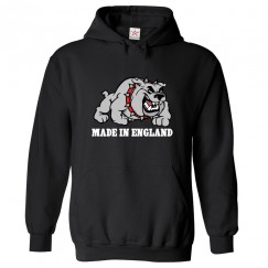 Made in England Bulldog Unisex Classic Kids and Adults Pullover Hoodie For Dog Lovers